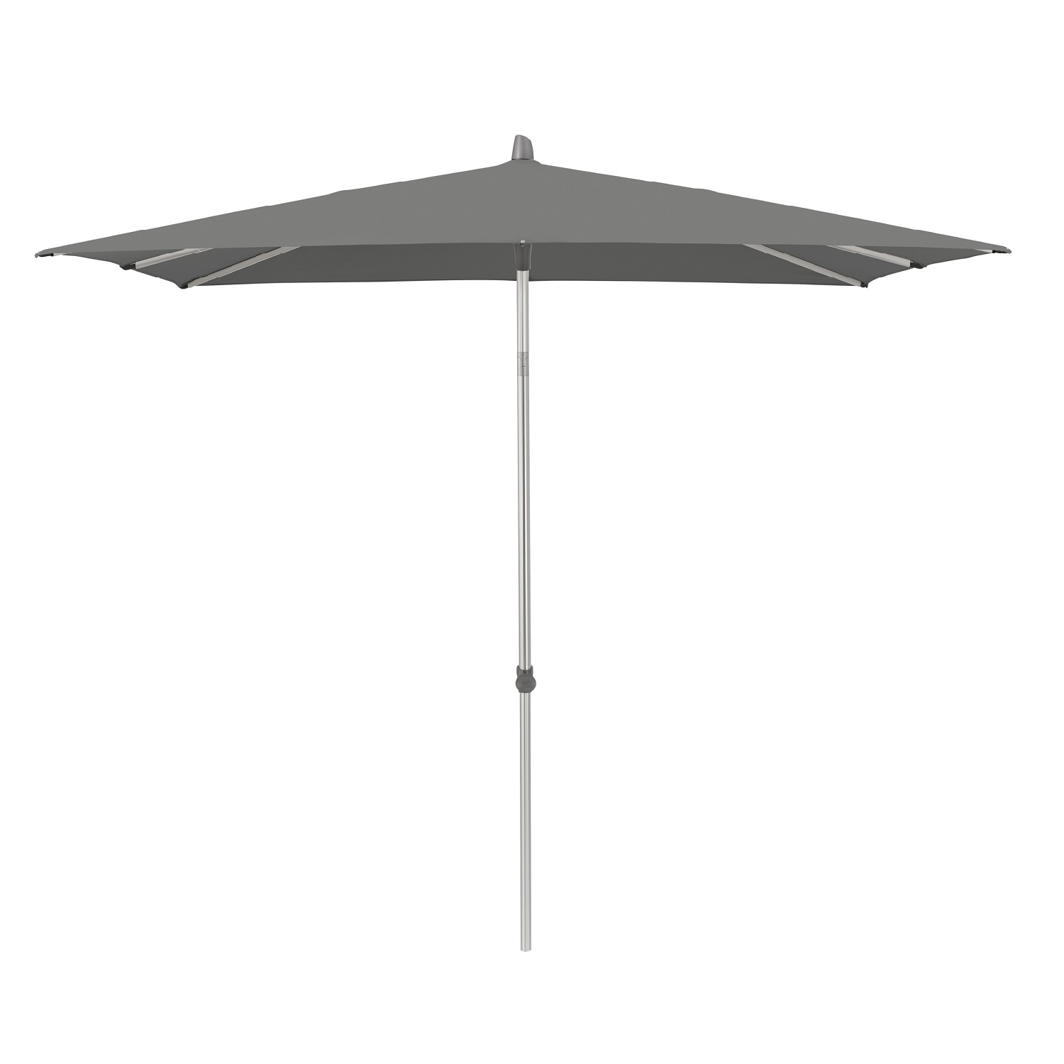 Alu Smart vierkant stone grey 157 Alu-Smart parasol vierkant klasse2