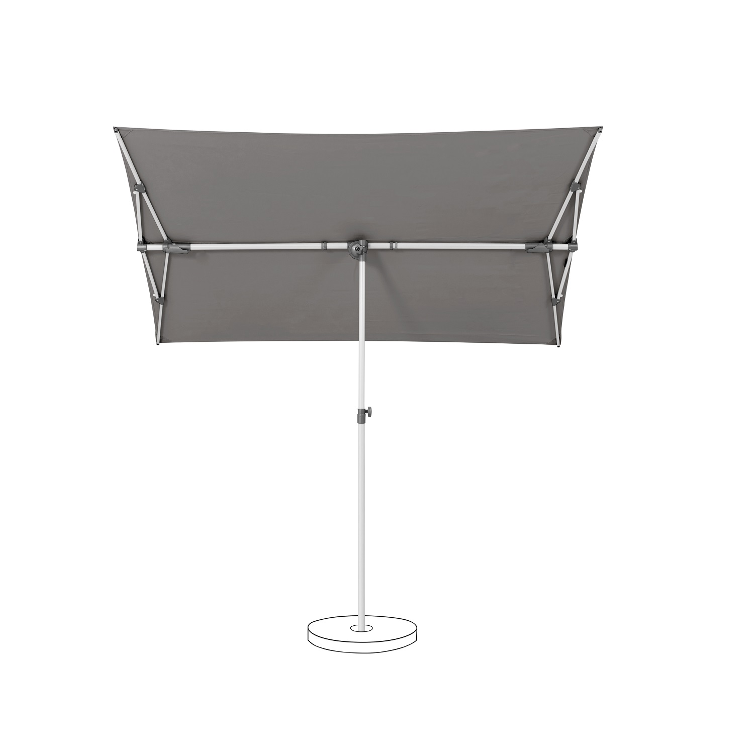 Flex Roof grey Flex Roof parasol 210x150cm