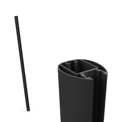 Ingenua paal 260cm zwart