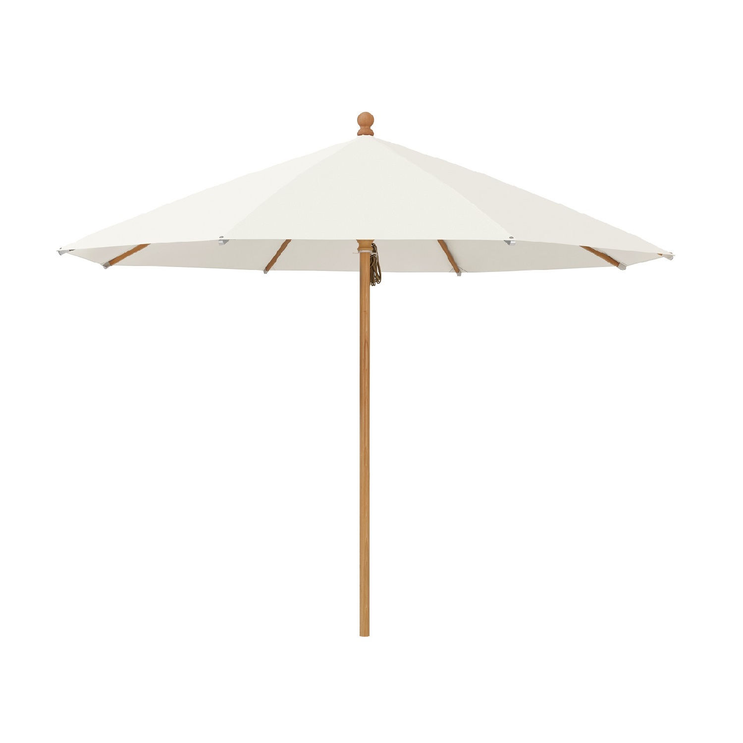Piazzino rond off white 158 Piazzino parasol rond klasse2