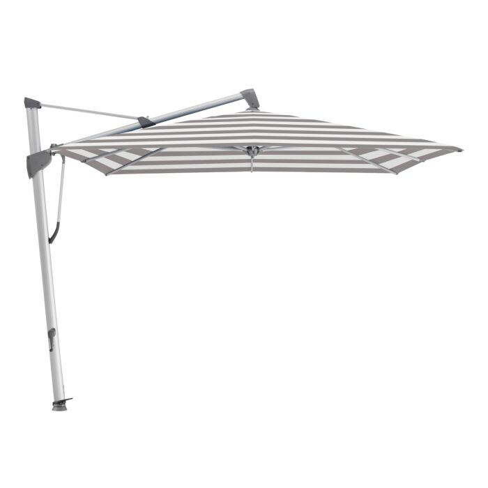 Glatz SOMBRANO S+ zweefparasol geanodiseerd frame vierkant 300x300 cm klasse 4-5 - Afbeelding 4