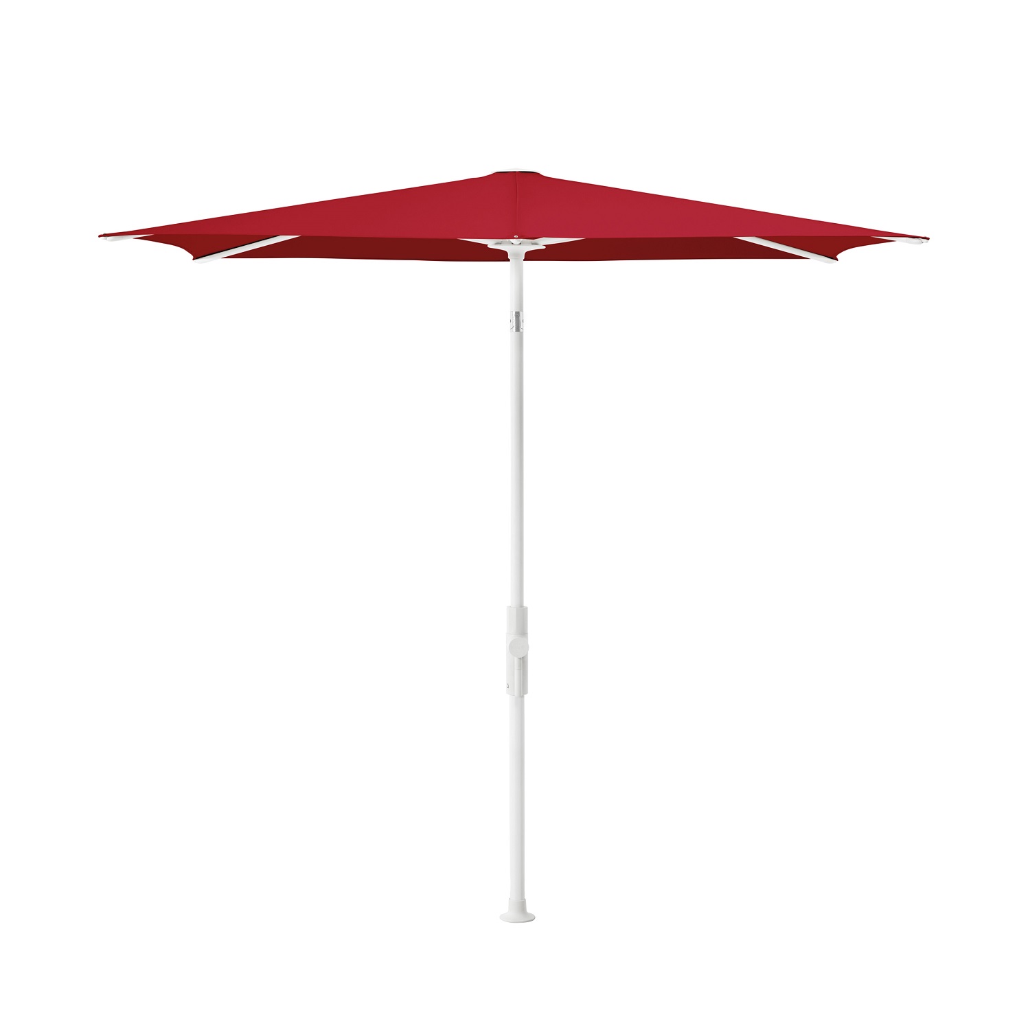 Twist vierkant matt white rubino 646 Twist parasol vierkant wit