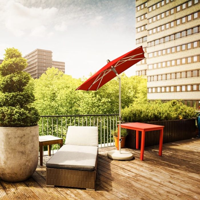 Glatz ALU-SMART EASY parasol rechthoek 250x200 cm