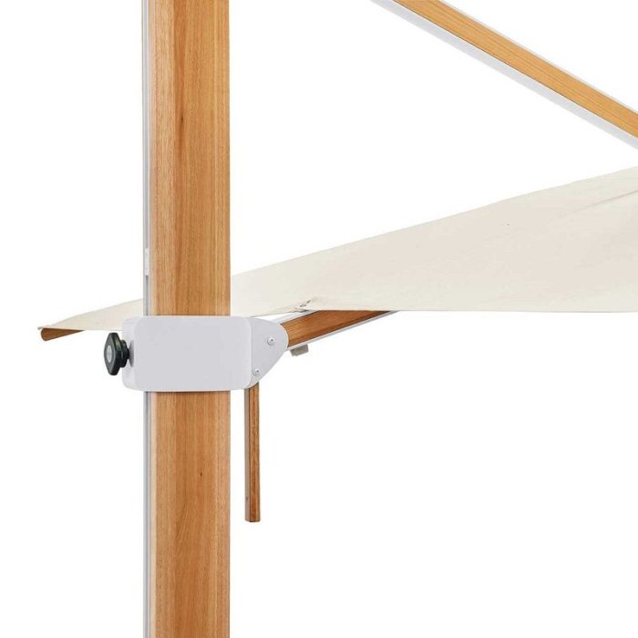 Glatz AURA zweefparasol vierkant 400x400 cm klasse 5 - Afbeelding 8