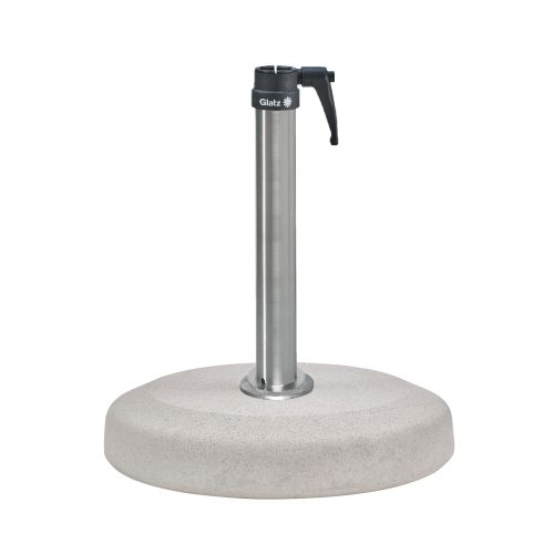 Betonvoet 30kg staander-RVS Ø35/38-39mm