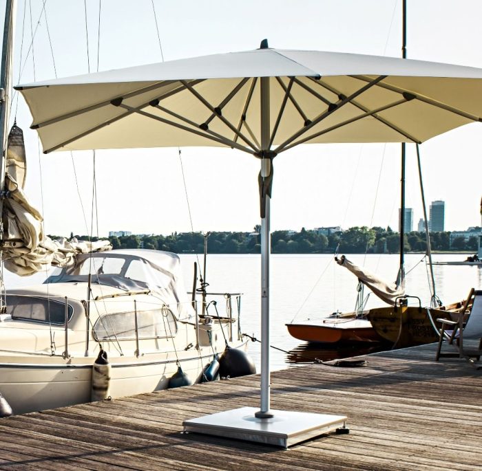 Glatz FORTELLO EASY parasol rechthoek 400 x 300 cm Eggshell