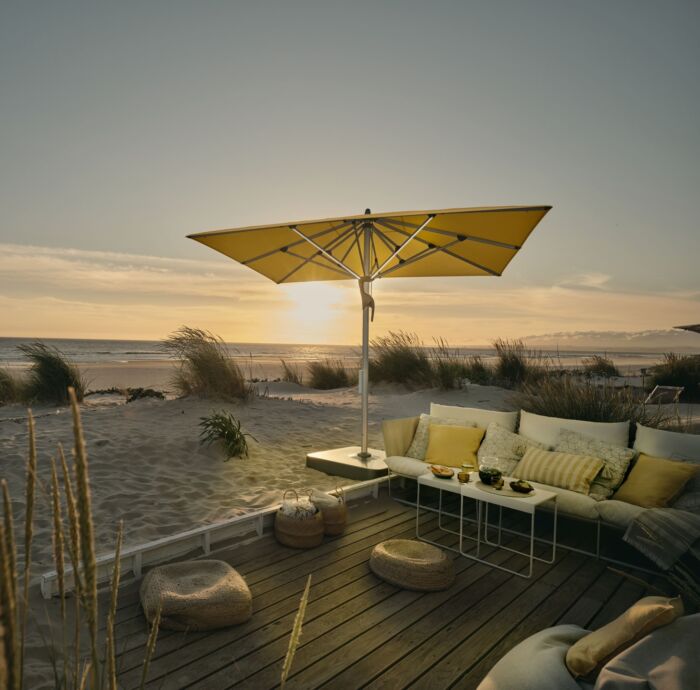 Glatz FORTELLO LED parasol vierkant 400x400 cm klasse 4-5 - Afbeelding 2