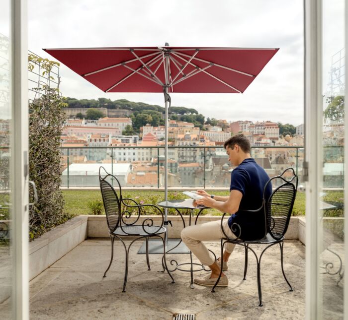 Glatz FORTINO RIVIERA parasol vierkant 240x240 cm klasse 4-5 - Afbeelding 6