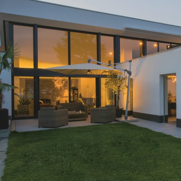 Glatz SOMBRANO S+ zweefparasol antraciet frame 400x300 cm