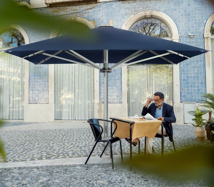 Glatz PALAZZO Style horeca parasol rechthoek 400x200 cm klasse 5 - Afbeelding 4