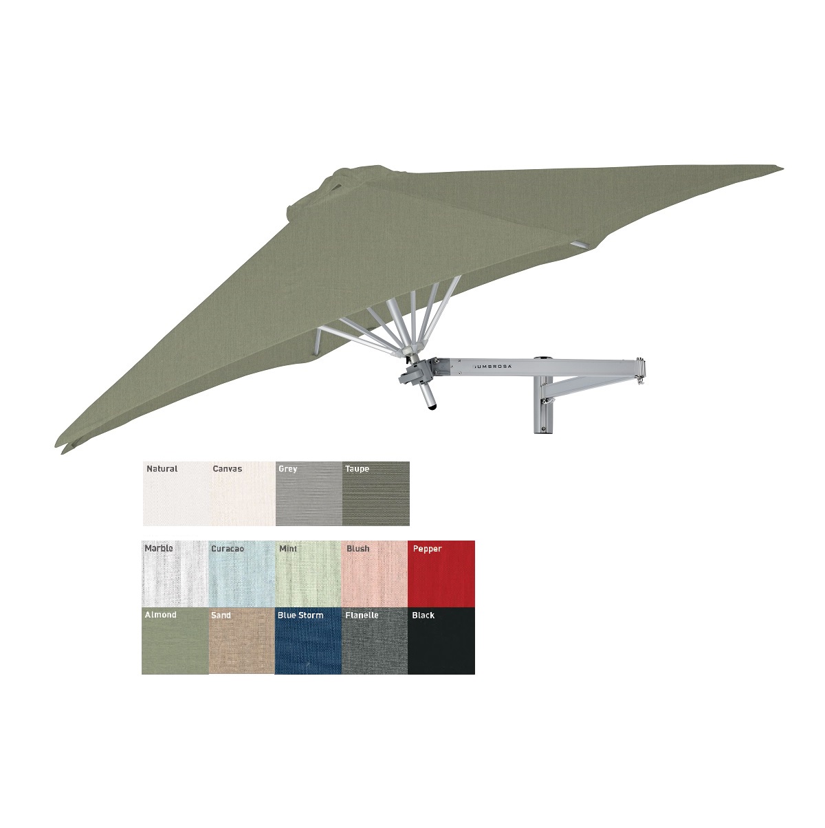 Paraflex parasoldoek rond