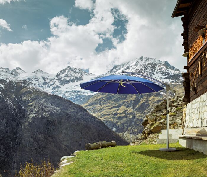 Glatz PENDALEX P+ zweefparasol frame geanodiseerd Ø 300 cm klasse 5 - Afbeelding 3
