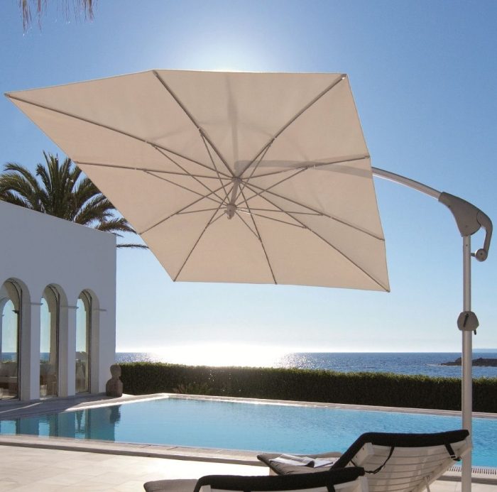Glatz PENDALEX P+ zweefparasol frame antraciet rechthoek 285x230 cm klasse 5 - Afbeelding 4