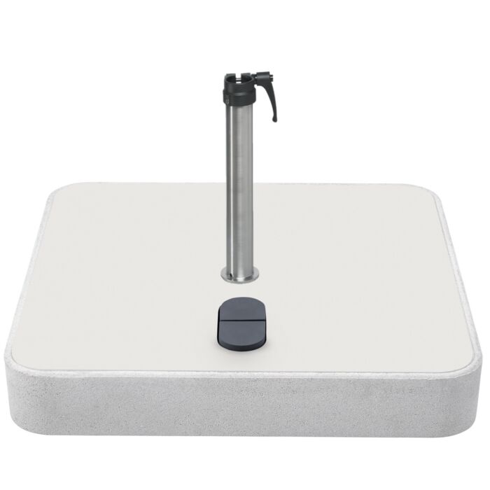 Rolvoet 55kg grijs-wit staander-RVS