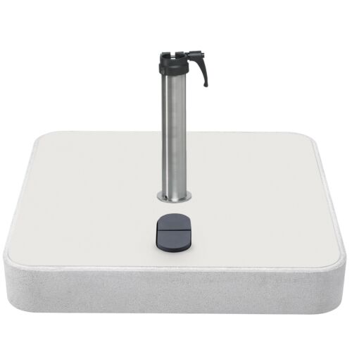 Rolvoet 55kg grijs-wit staander-rvs-Ø48-55mm