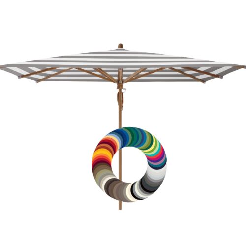 Teakwood parasoldoek vierkant