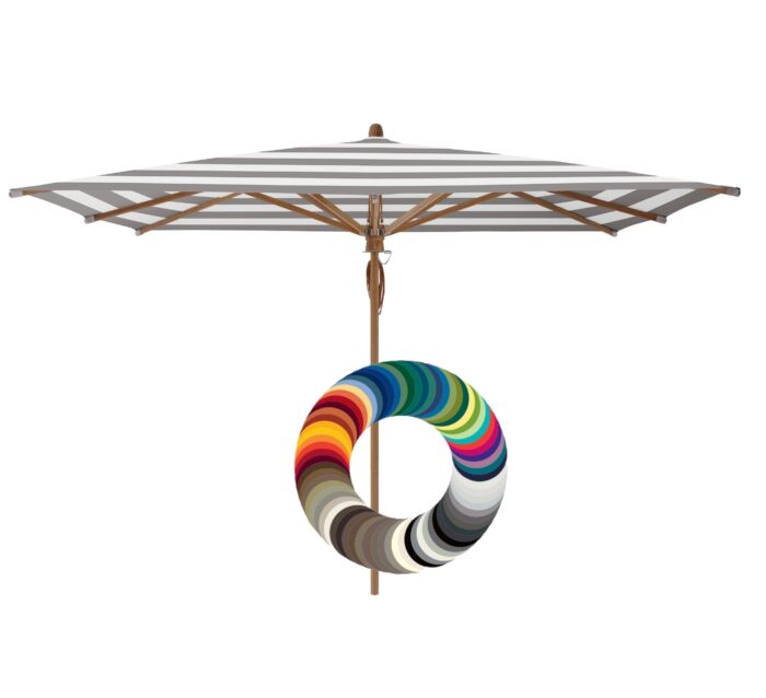Teakwood parasoldoek vierkant