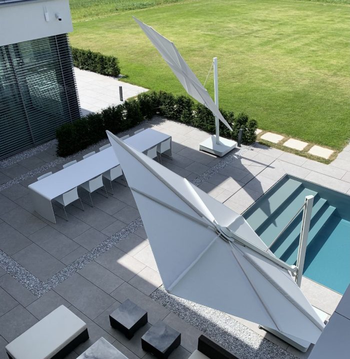 Umbrosa VERSA UX ARCHITECTURE zweefparasol 300x300 cm (excl. voet) - Afbeelding 3