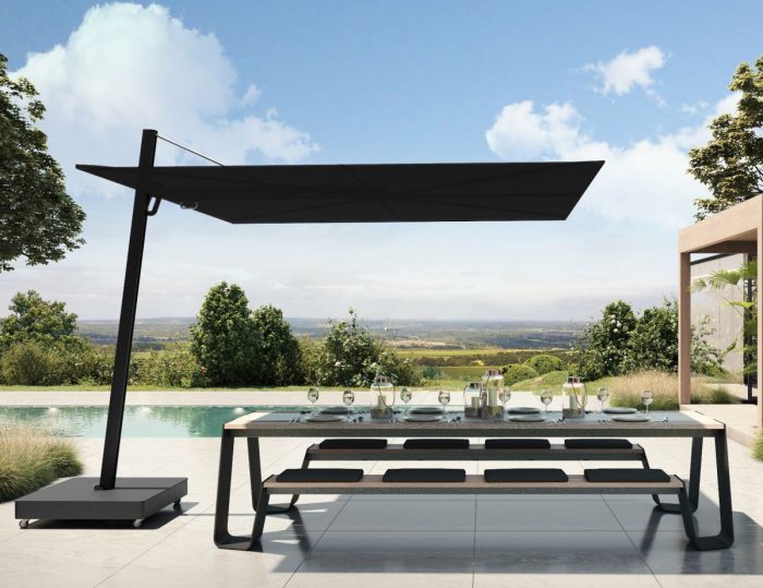 Umbrosa VERSA UX FULL BLACK zweefparasol