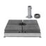 Voet 570kg + staander M4
